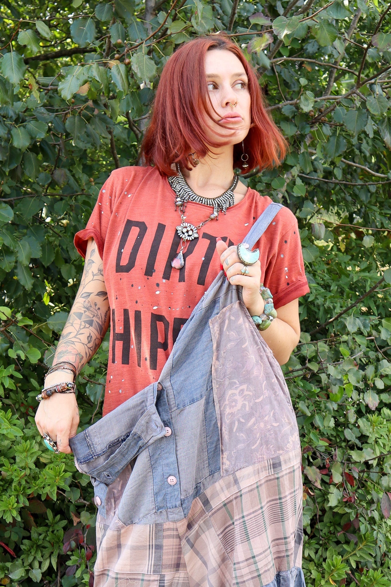 Dirty Hippie Tee - Vintage Rust - ivyandlavyboutique Jaded Gypsy