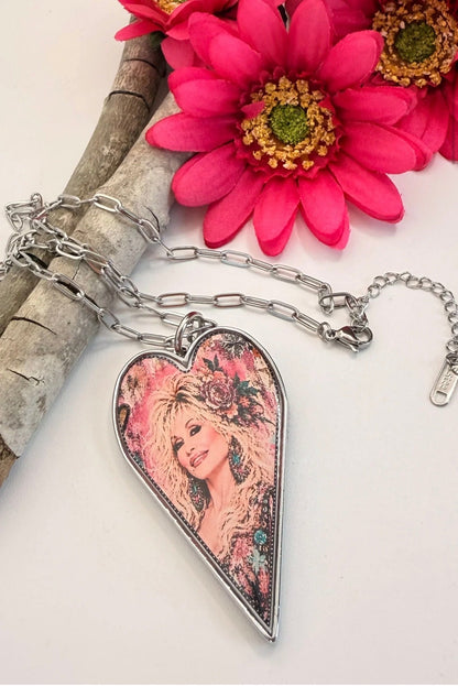 Dolly Large Heart Pendant Necklace - ivyandlavyboutique Spirit Lala