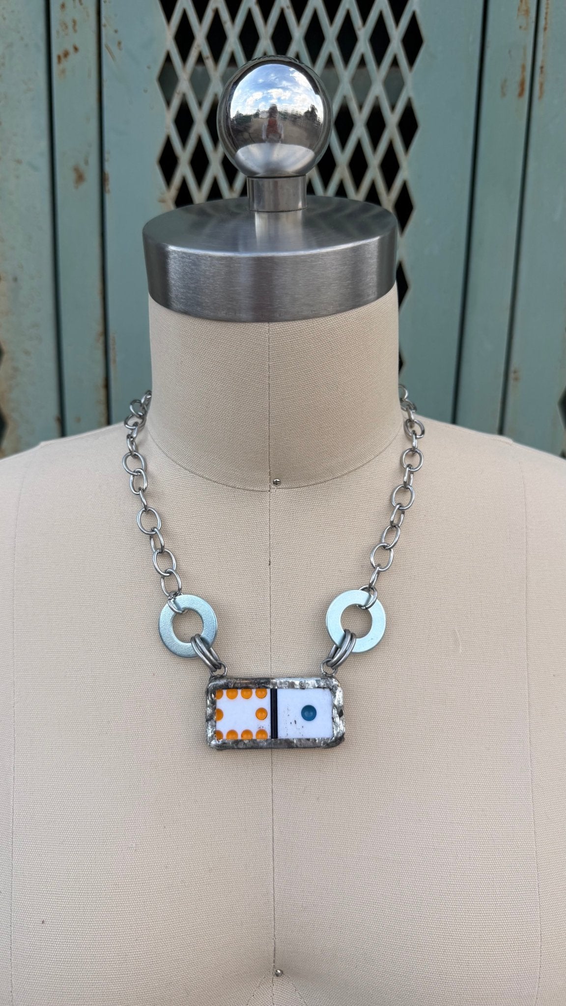 Domino Classic Handmade Necklace - ivyandlavyboutique ivyandlavyboutique