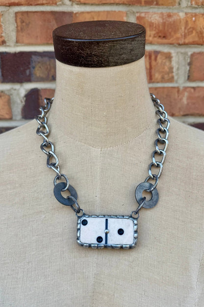 Dominos Budweiser Necklace - ivyandlavyboutique ivyandlavyboutique