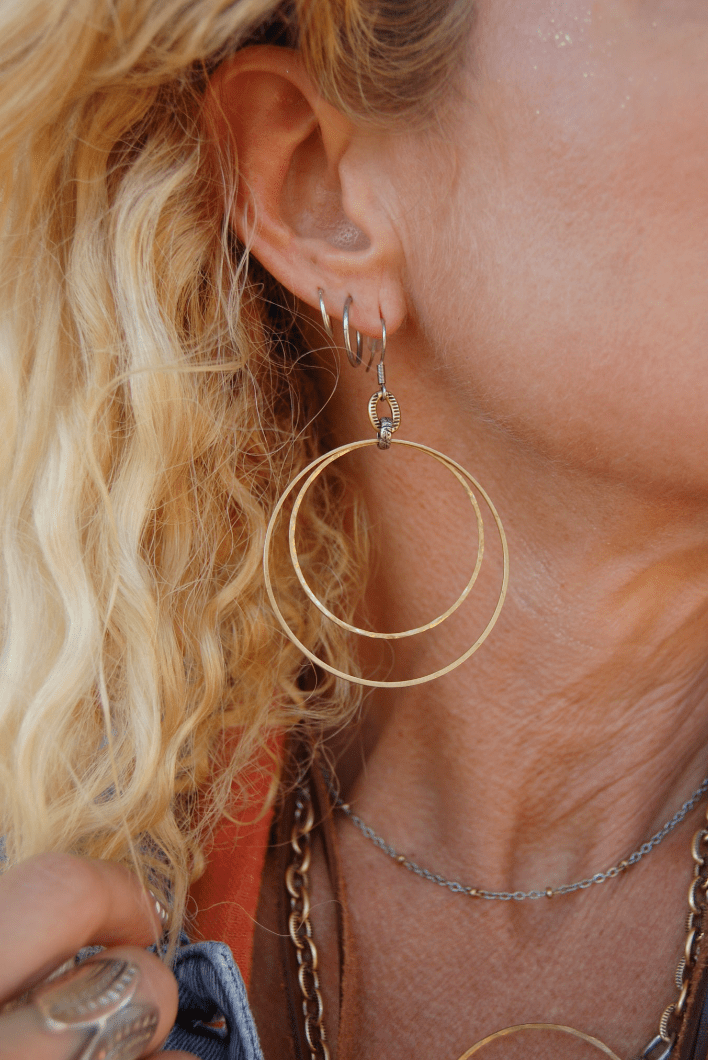 Double Up O - Ring Earrings - ivyandlavyboutique Spirit Lala