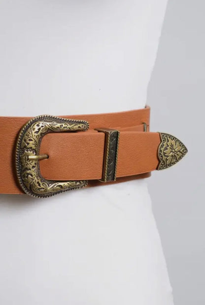 Double Western Faux Leather Waist Belt - ivyandlavyboutique Leto Accessories