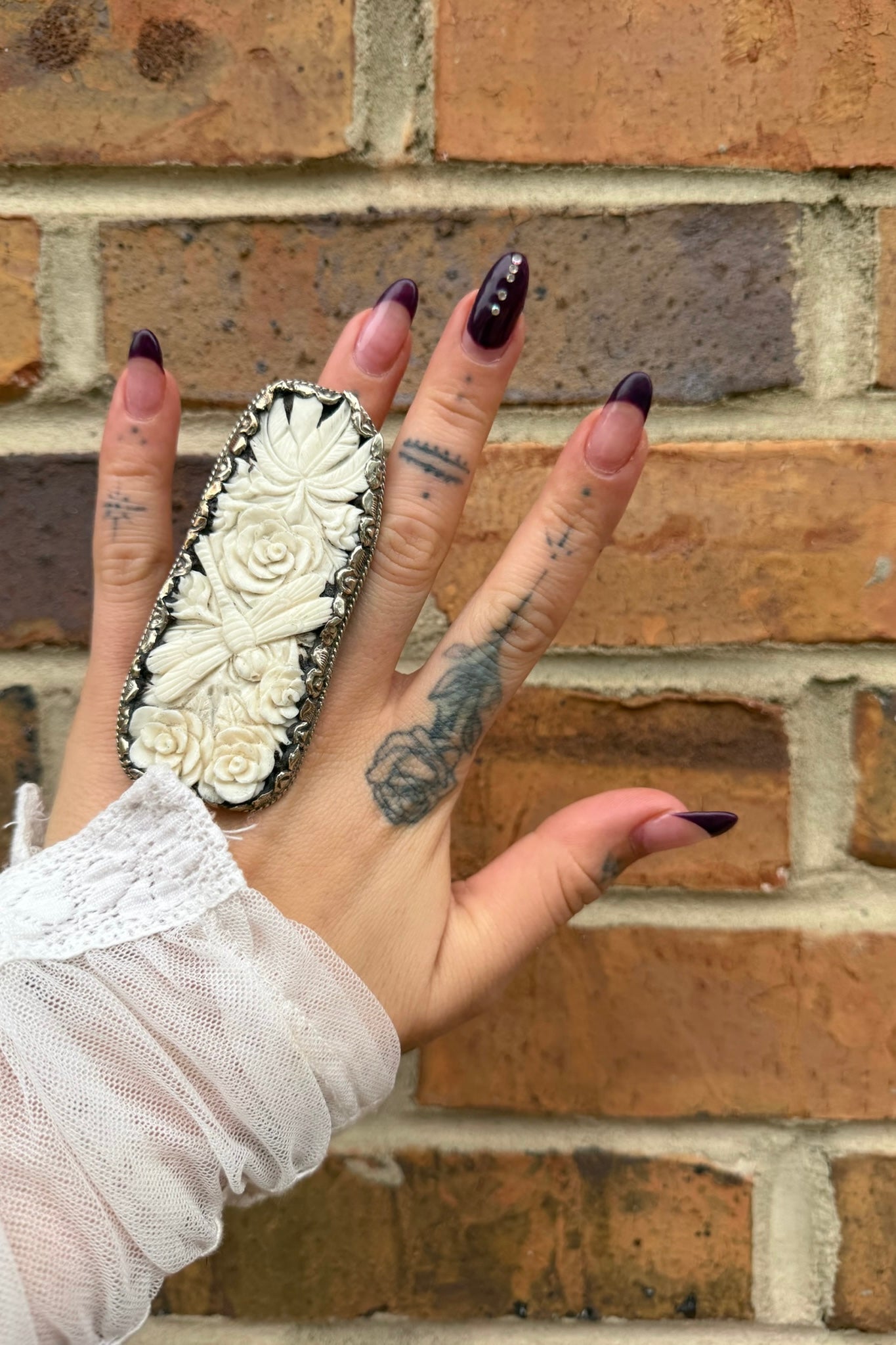 Dragonfly Floral BIG Ring - ivyandlavyboutique ivyandlavyboutique