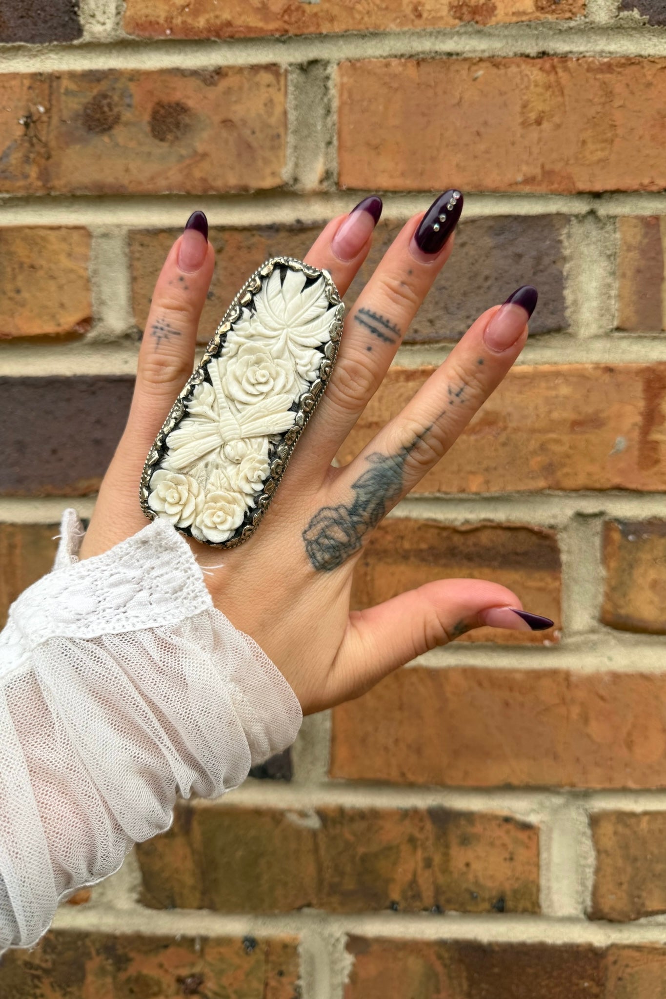 Dragonfly Floral BIG Ring - ivyandlavyboutique ivyandlavyboutique