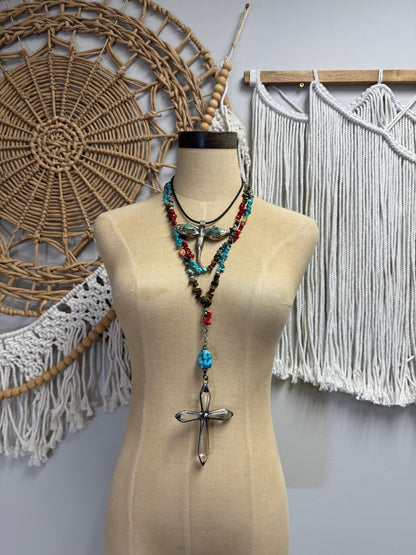 Dragonfly Vibes Choker on Leather - ivyandlavyboutique ivyandlavyboutique