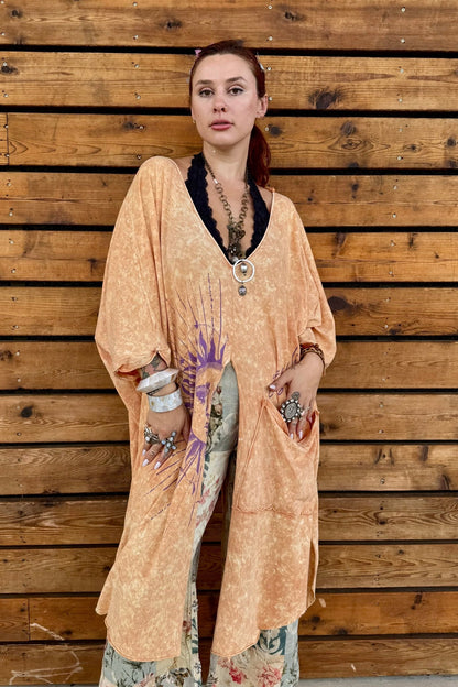 Dream Split Sun Printed Muu Tee - ivyandlavyboutique Kantha Bea