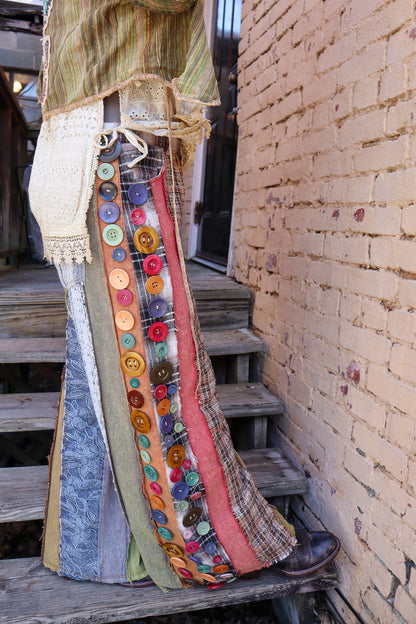 Dreamer Patched Denim Dress/ Duster - ivyandlavyboutique Oli & Hali