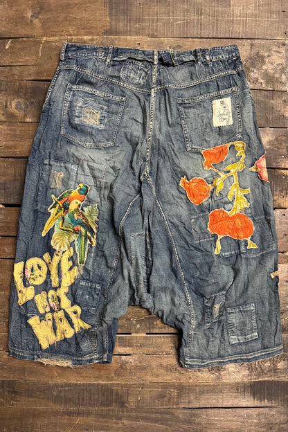 Drifted Trail Harem Pants in Peaceful Days - ivyandlavyboutique Jaded Gypsy
