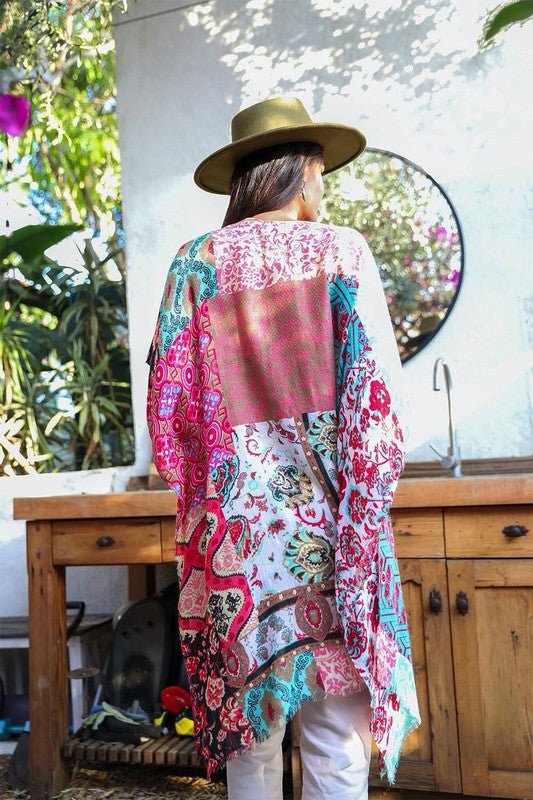 Dripping in Flowers Kimono - ivyandlavyboutique Leto Accessories