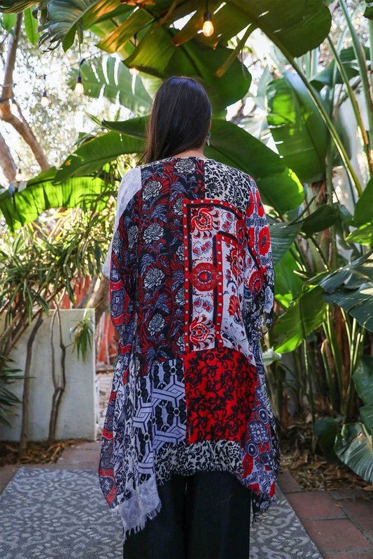 Dripping in Flowers Kimono - ivyandlavyboutique Leto Accessories