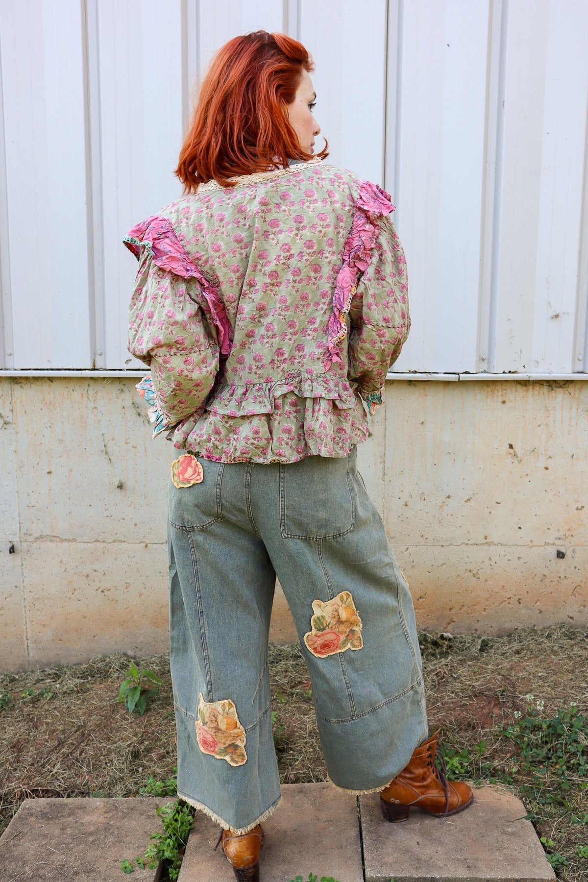 Dusty Bloom Top - ivyandlavyboutique Jaded Gypsy