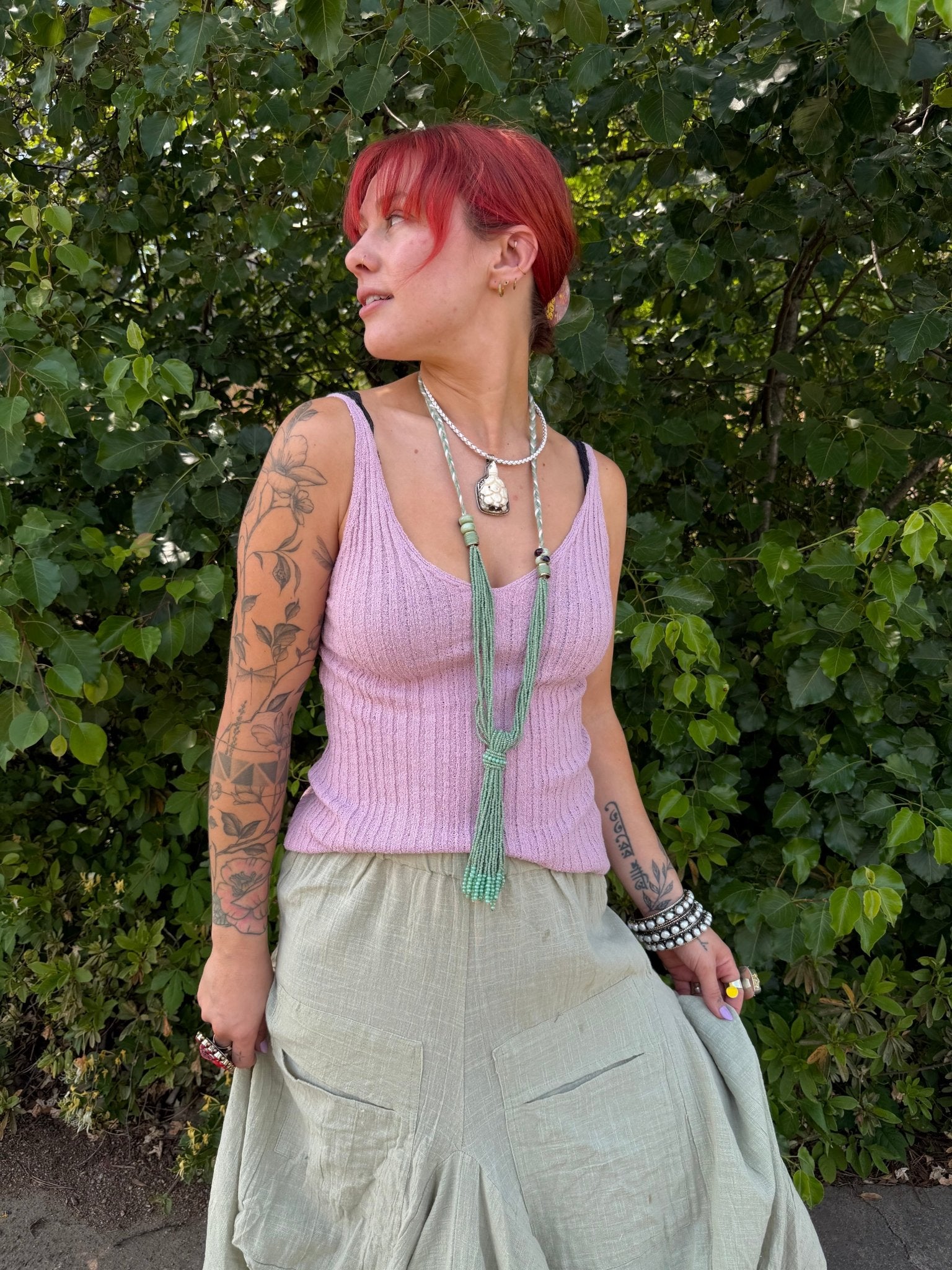 Dusty Lilac Knit Tank - ivyandlavyboutique Love Stitch