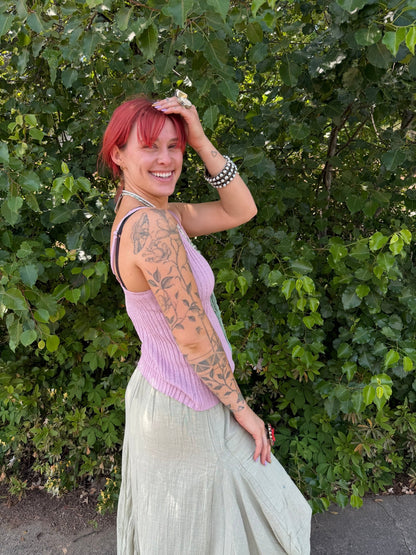 Dusty Lilac Knit Tank - ivyandlavyboutique Love Stitch