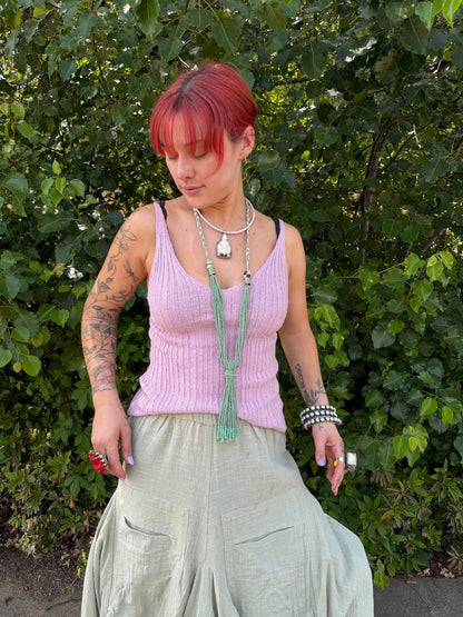 Dusty Lilac Knit Tank - ivyandlavyboutique Love Stitch