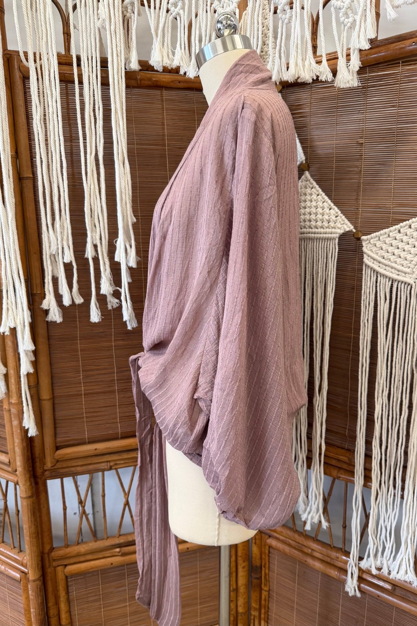 Dusty Rose Wrap I 12379W - ivyandlavyboutique Love Stitch