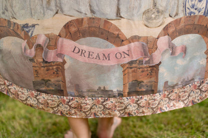 Imaginarium Bohéme Slip Dress with Moon and Dreamscape Print