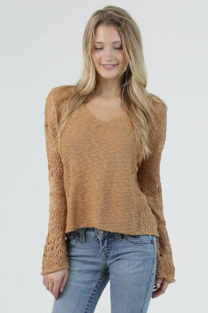 Simple Chic Flare Sleeve Sweater