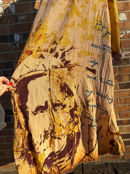 Ear to the Sky Abstract Jacket - ivyandlavyboutique LeParisPetit by I Love Linen