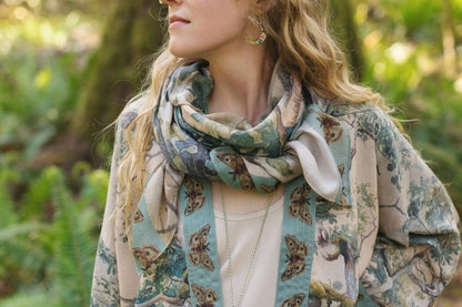 Earth & Sky Scarf with Tree Print - ivyandlavyboutique Market of Stars