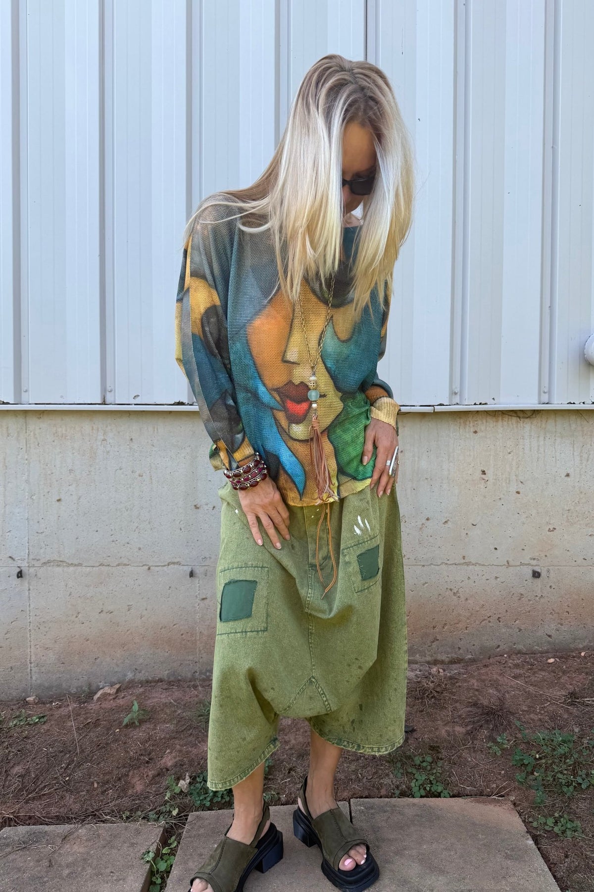Earthsong Harem Pant In Olive - ivyandlavyboutique Jaded Gypsy