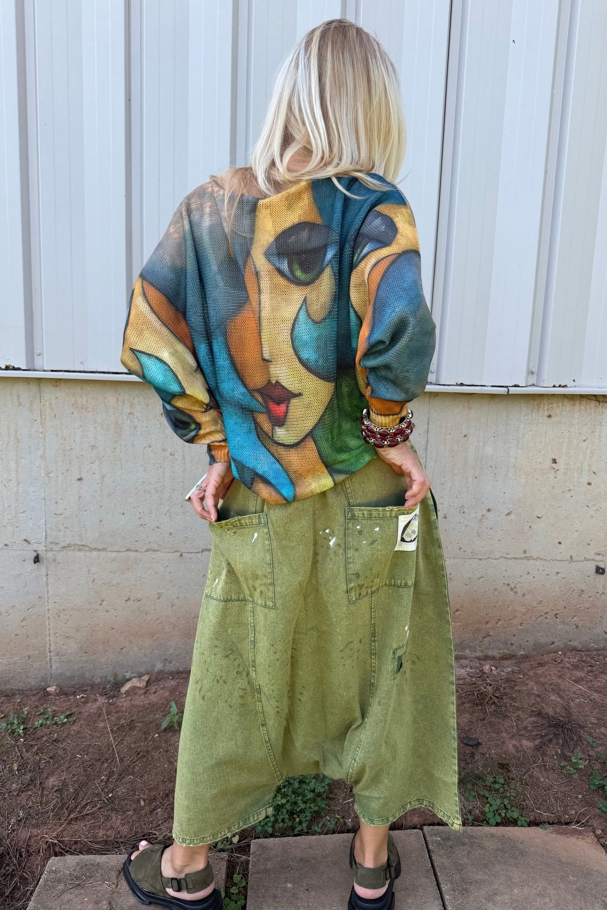 Earthsong Harem Pant In Olive - ivyandlavyboutique Jaded Gypsy