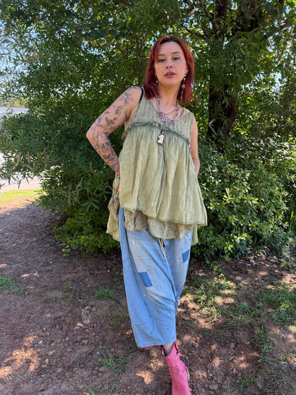 Earthsong Heirloom Pant - Chambray - ivyandlavyboutique Jaded Gypsy