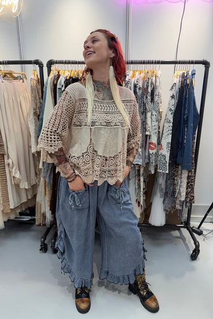 Easy Breezy Top - Ols - 4819 - ivyandlavyboutique Origami Apparel ~ Lace and Crochet inspired