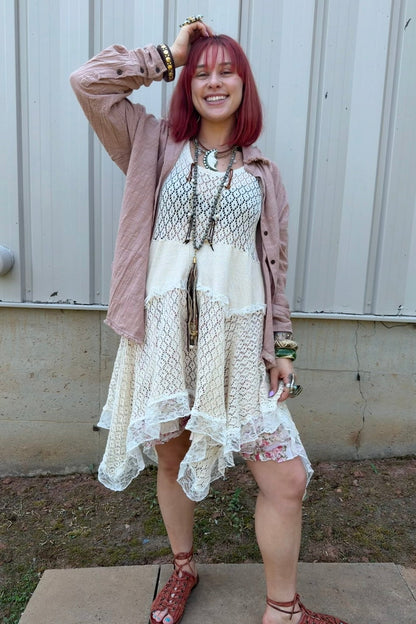 Easy Days Cotton Blend Botton Down - ivyandlavyboutique Karma Highway