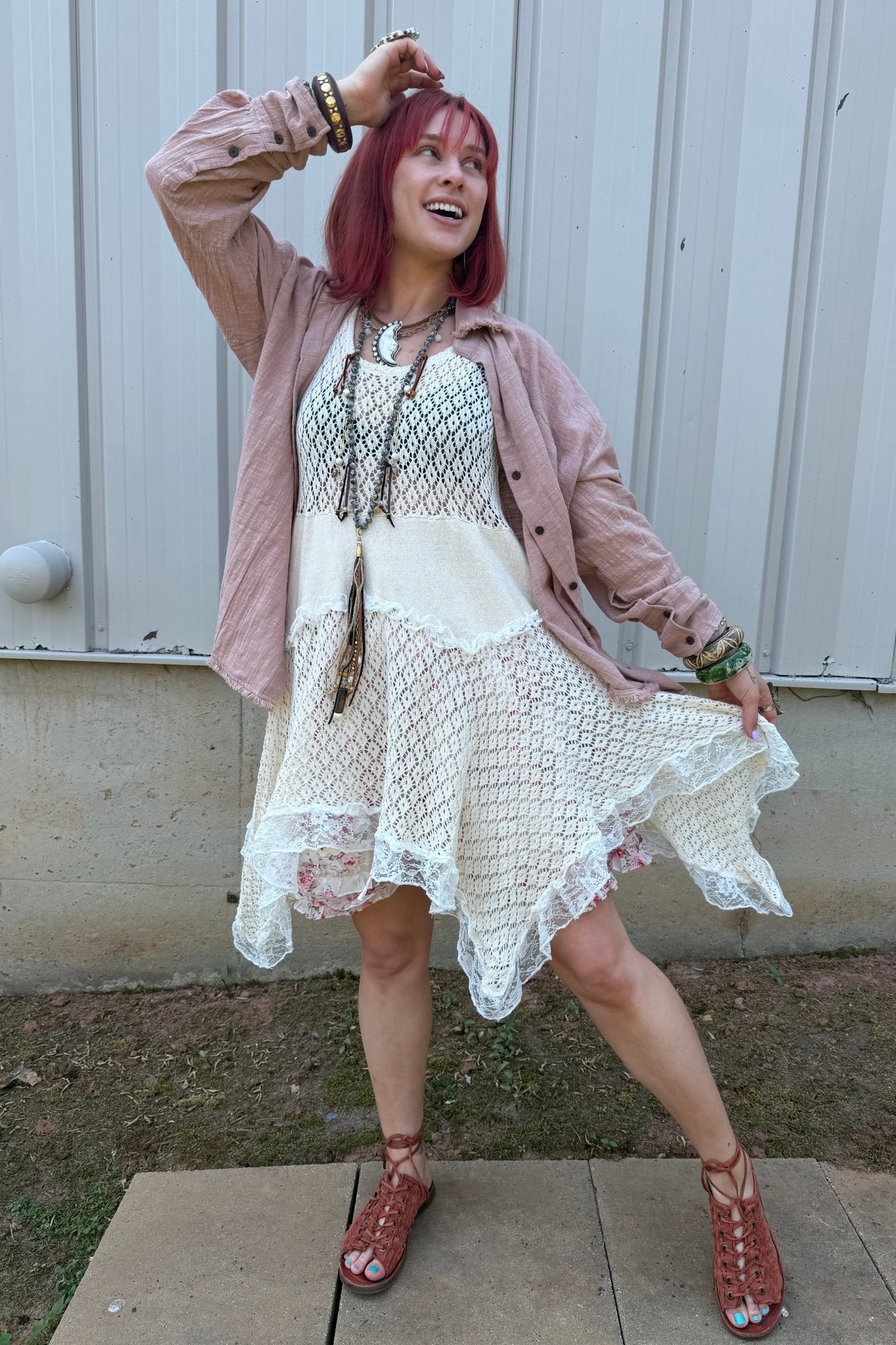 Easy Days Cotton Blend Botton Down - ivyandlavyboutique Karma Highway