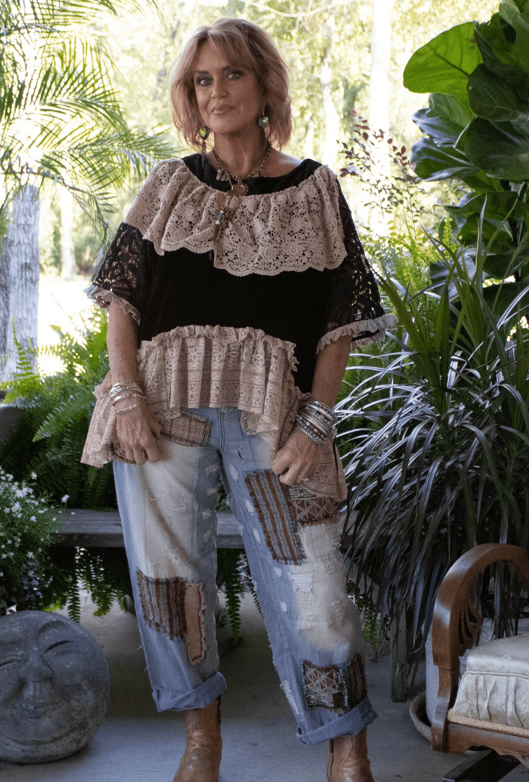 Echo in Lace Top - ivyandlavyboutique Jaded Gypsy