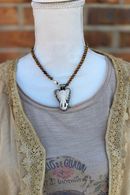 Elephant Head Necklace - ivyandlavyboutique ivyandlavyboutique