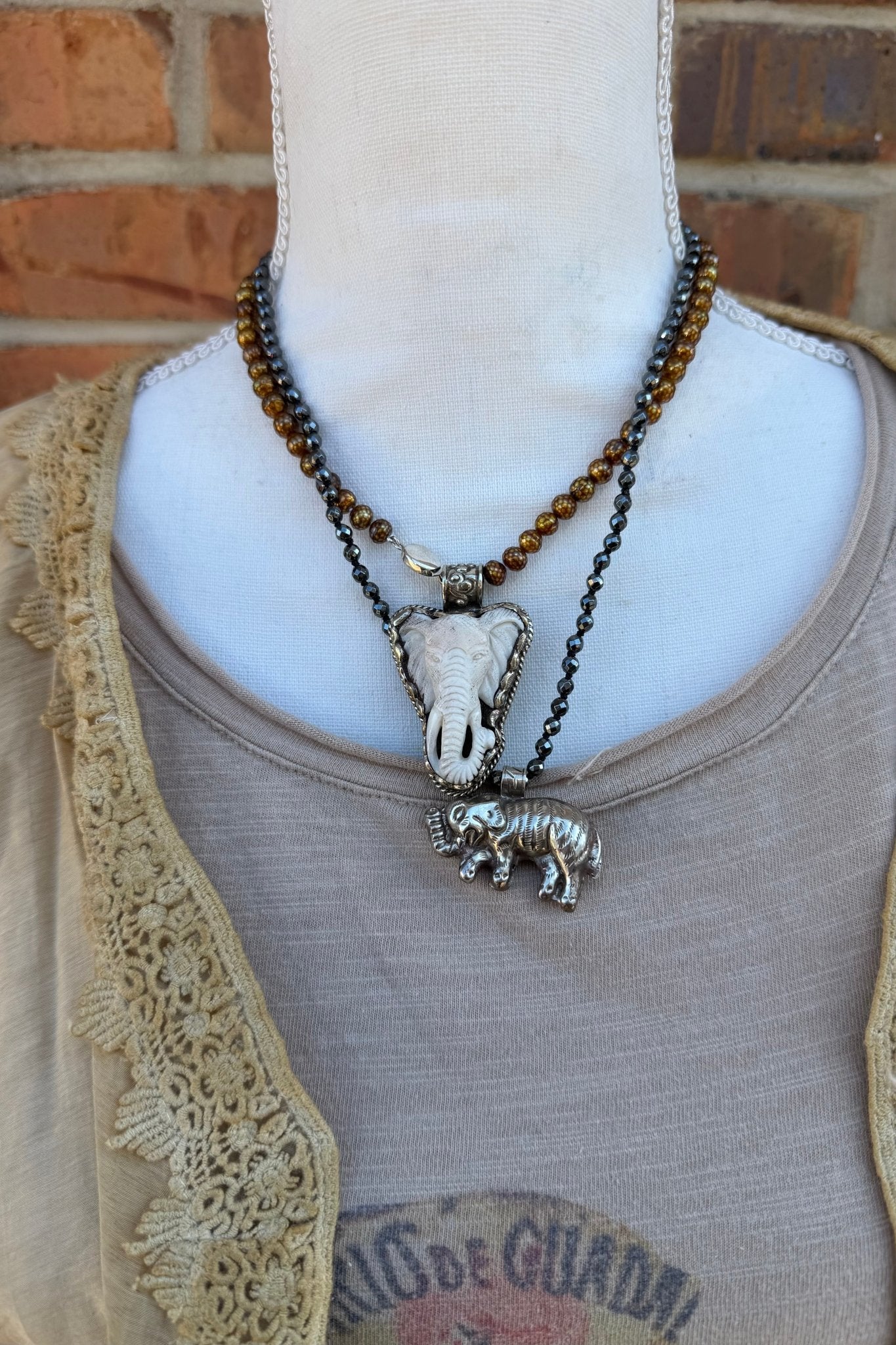 Elephant Head Necklace - ivyandlavyboutique ivyandlavyboutique