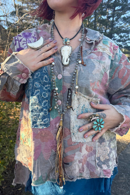 Elephant King Choker on Leather - ivyandlavyboutique ivyandlavyboutique