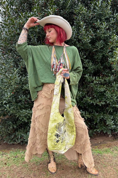 Elephant Print Tie - Dye Hobo Bag - ivyandlavyboutique Kathmandu Imports