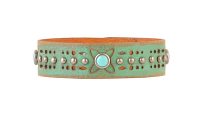 Embellished Slim Strip Bracelet: Turquoise - ivyandlavyboutique Most Wanted USA