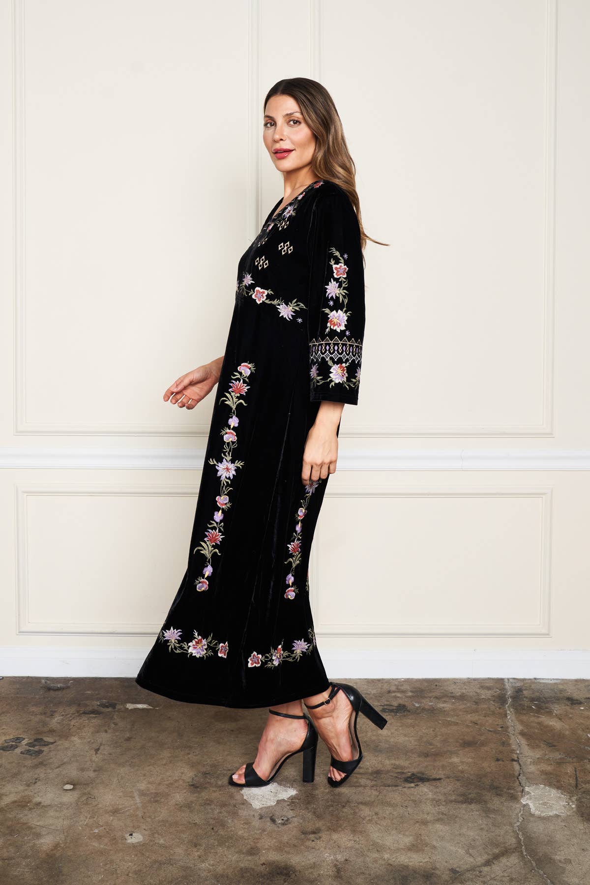 Embroidered Velvet Pull - Over Dress - ivyandlavyboutique Paparazzi