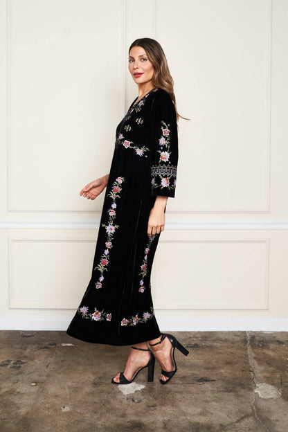 Embroidered Velvet Pull - Over Dress - ivyandlavyboutique Paparazzi