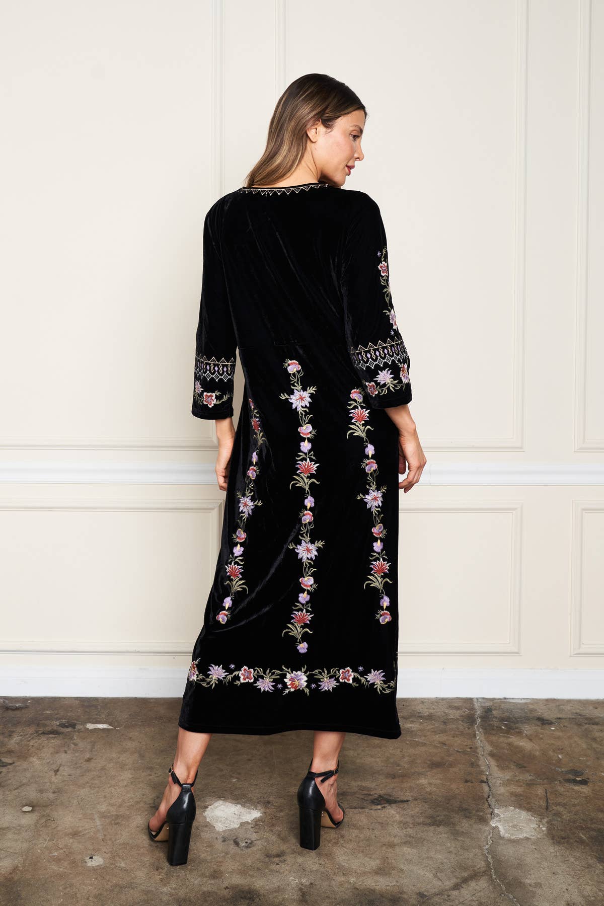 Embroidered Velvet Pull - Over Dress - ivyandlavyboutique Paparazzi