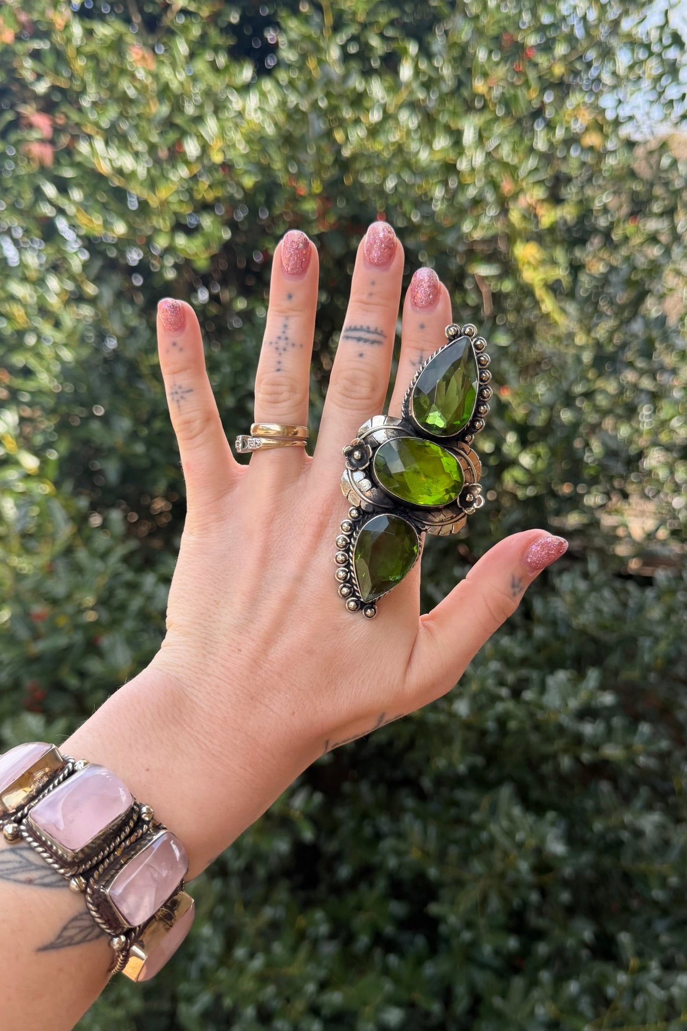 Emerald Brick Road Ring 2 - ivyandlavyboutique ivyandlavyboutique