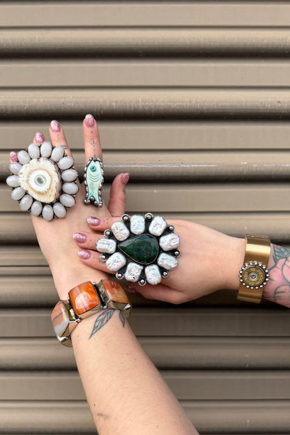 Emerald Throne Ring - ivyandlavyboutique ivyandlavyboutique