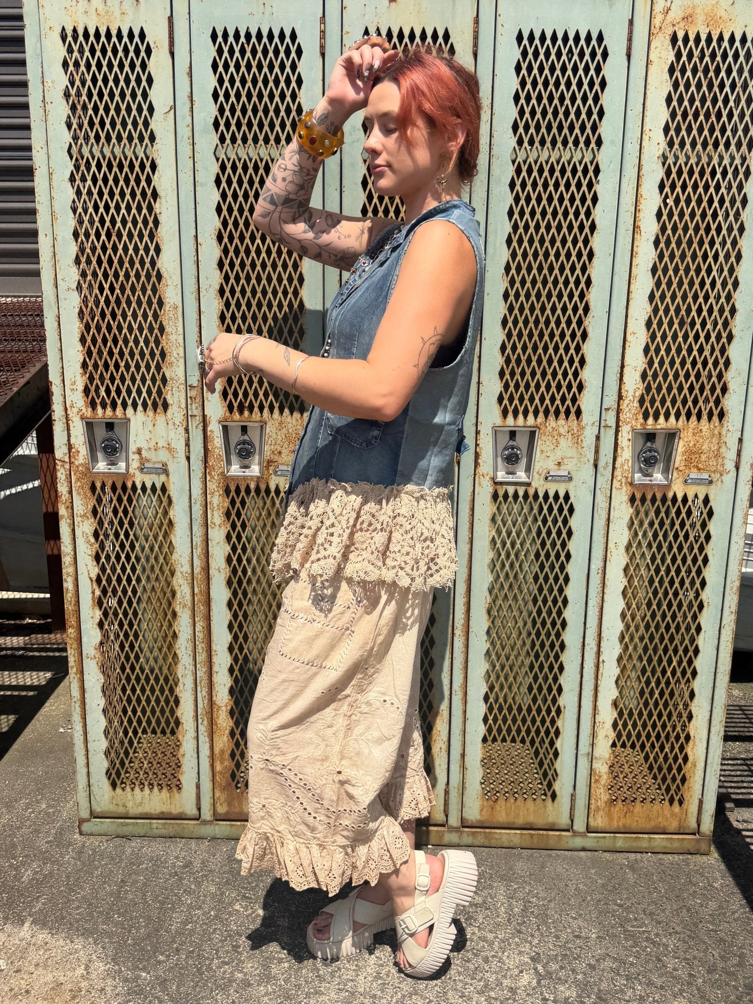 Enchanted Vest- Chambray - ivyandlavyboutique Jaded Gypsy