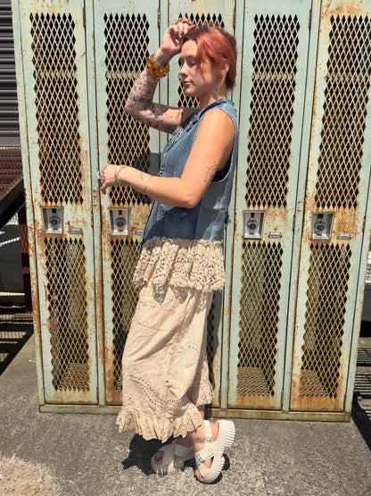 Enchanted Vest- Chambray - ivyandlavyboutique Jaded Gypsy
