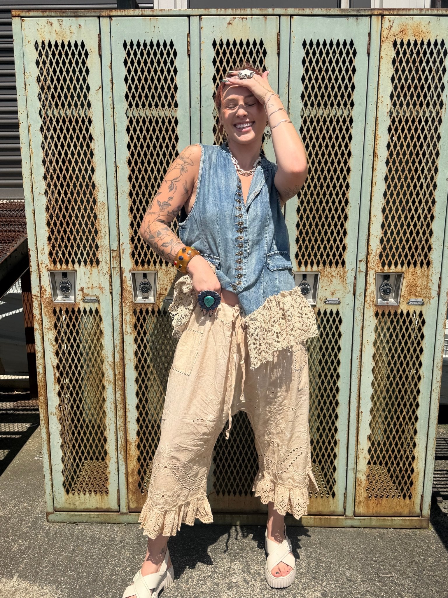 Enchanted Vest- Chambray - ivyandlavyboutique Jaded Gypsy