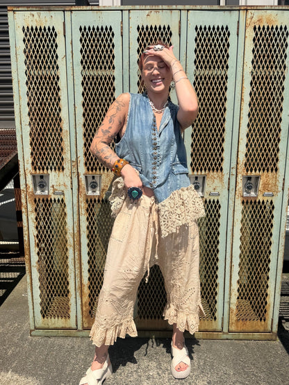 Enchanted Vest- Chambray - ivyandlavyboutique Jaded Gypsy