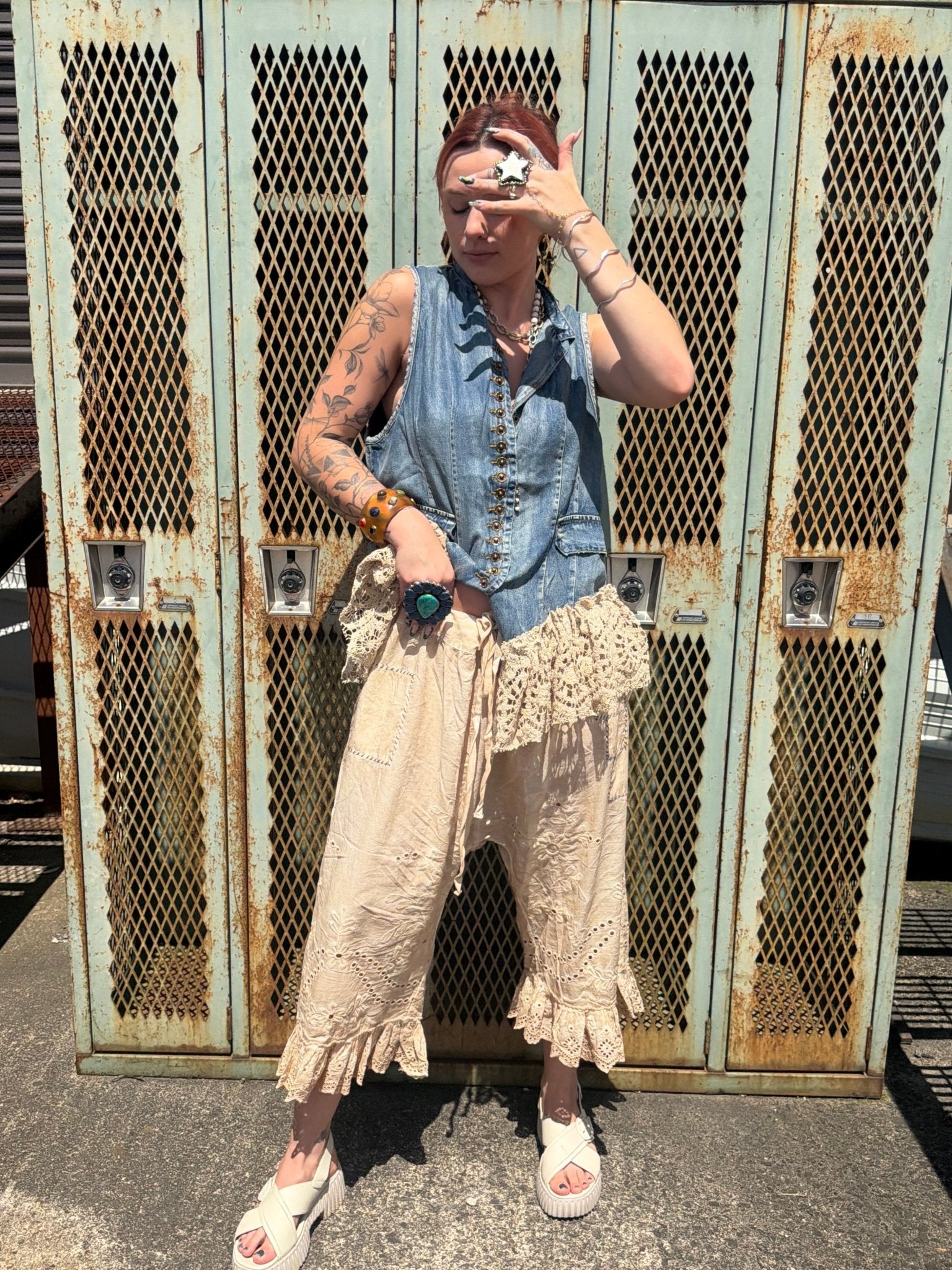 Enchanted Vest- Chambray - ivyandlavyboutique Jaded Gypsy