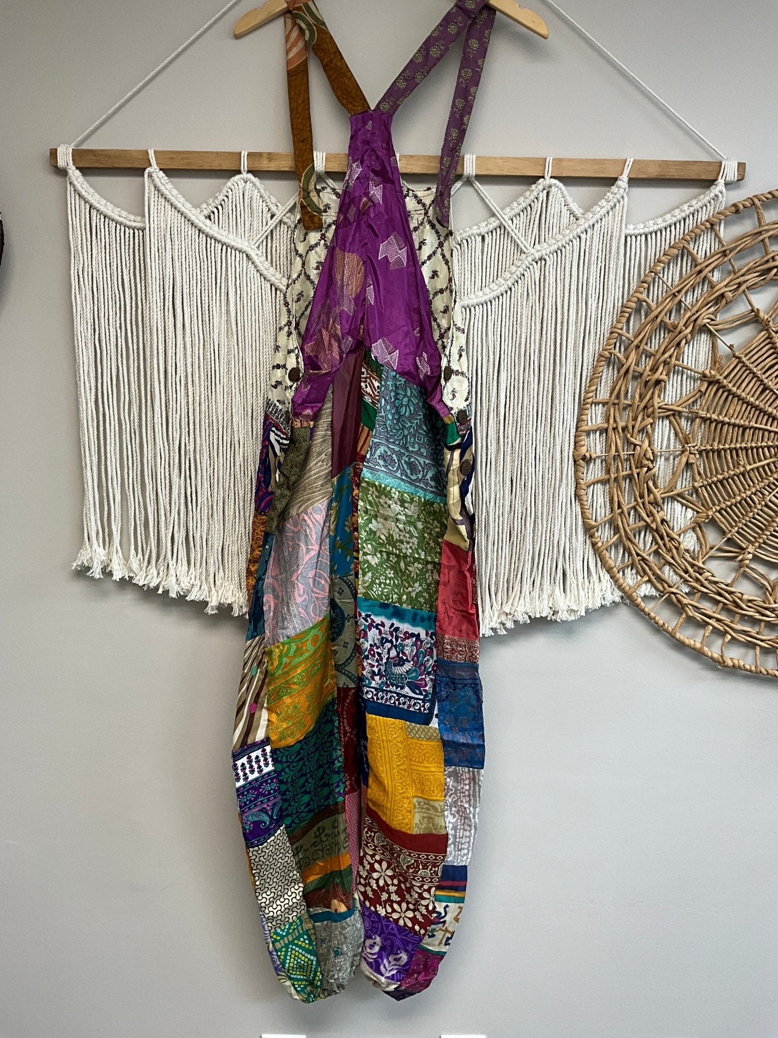 Evergreen Silk Patched Jumpsuit Jogger 3 SALE - ivyandlavyboutique ivyandlavyboutique