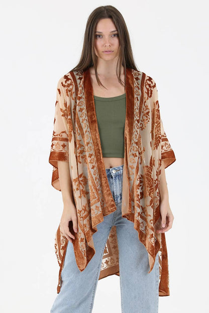 Everyday Cool Girl Velvet Kimono - ivyandlavyboutique ANGIE