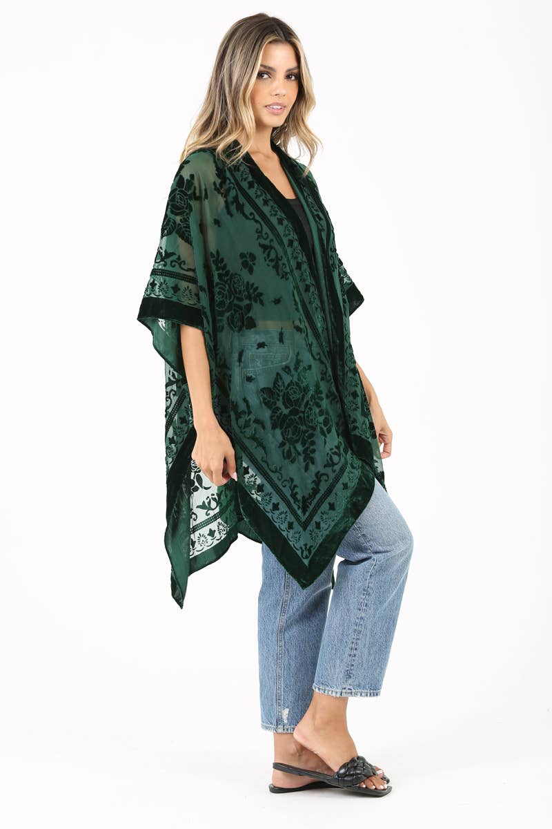 Everyday Cool Girl Velvet Kimono - ivyandlavyboutique ANGIE