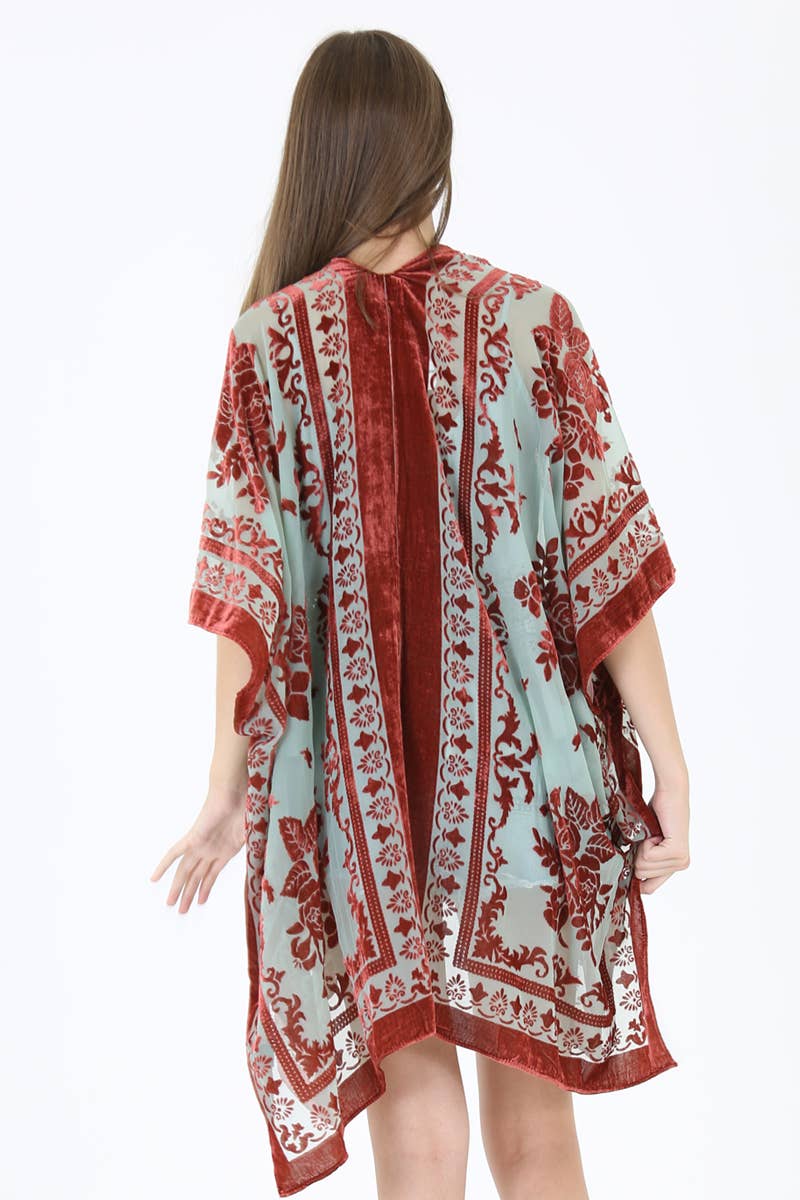 Everyday Cool Girl Velvet Kimono - ivyandlavyboutique ANGIE