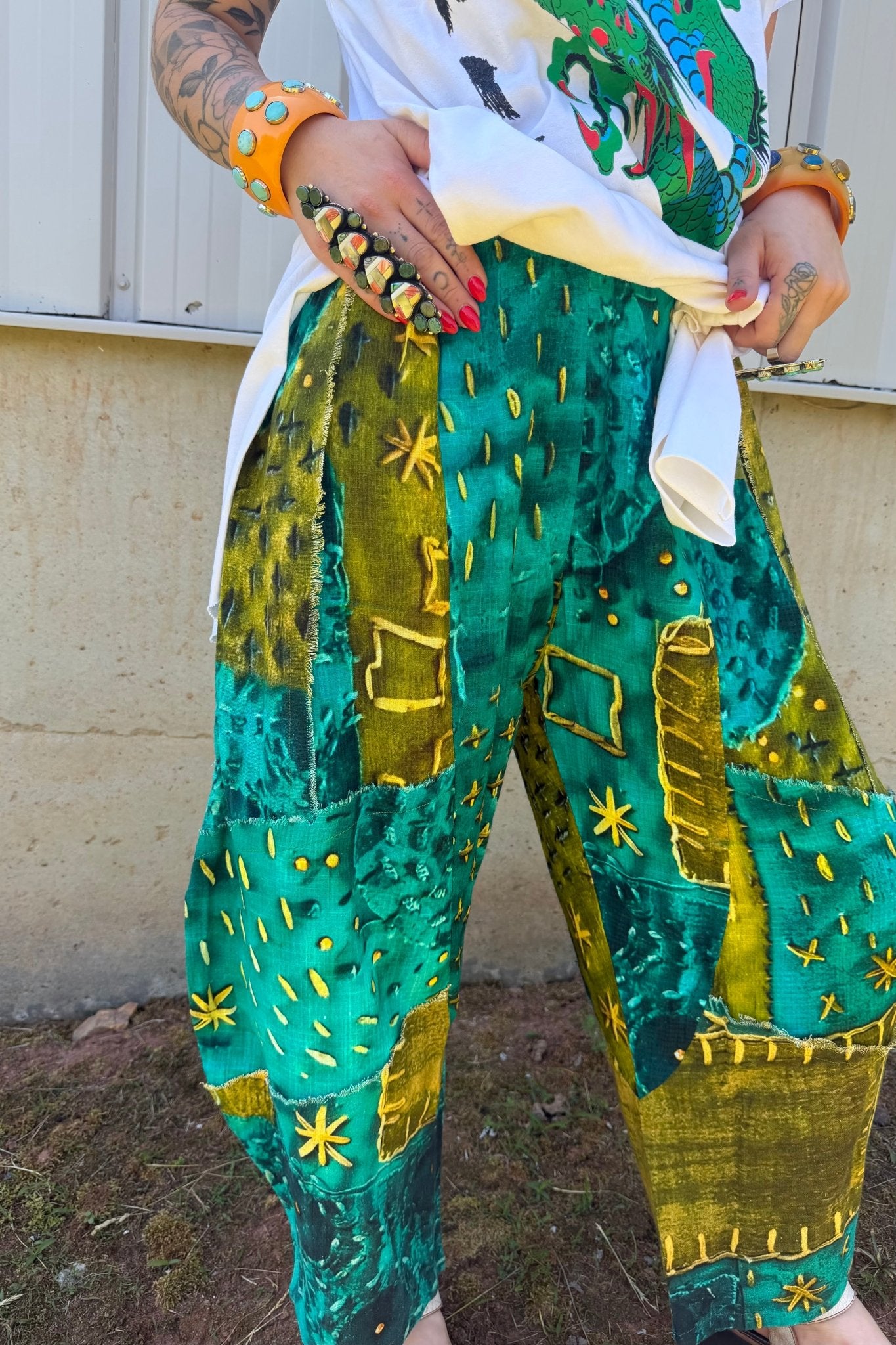 Everyday Printed Cotton Pant - ivyandlavyboutique I LOVE LINEN